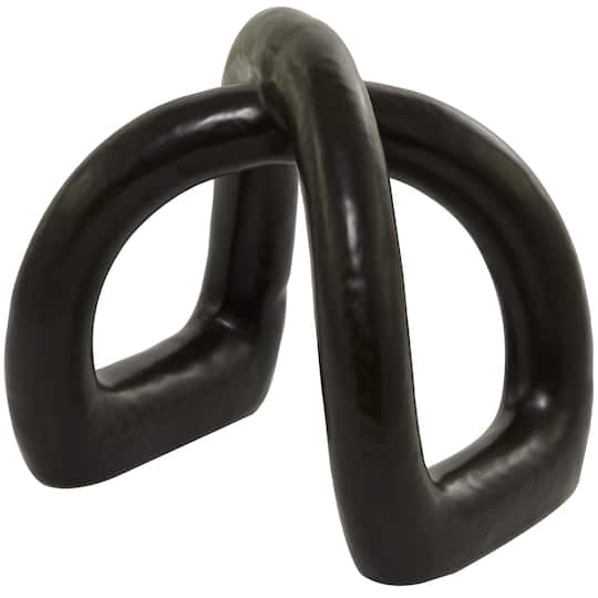 CosmoLiving by Cosmopolitan 8" Porcelain Arched Abstract Sculpture